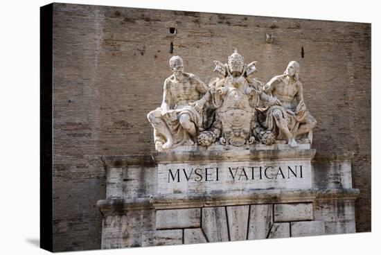 The Vatican Museums, Musei Vaticani, are the public art and sculpture museums in the Vatican Cit...-null-Stretched Canvas