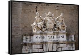 The Vatican Museums, Musei Vaticani, are the public art and sculpture museums in the Vatican Cit...-null-Framed Stretched Canvas