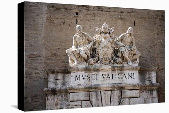 The Vatican Museums, Musei Vaticani, are the public art and sculpture museums in the Vatican Cit...-null-Stretched Canvas