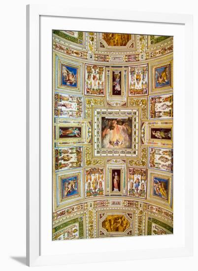 The Vatican Museums, Musei Vaticani, are the public art and sculpture museums in the Vatican Cit...-null-Framed Photographic Print