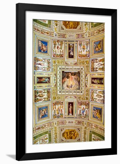 The Vatican Museums, Musei Vaticani, are the public art and sculpture museums in the Vatican Cit...-null-Framed Photographic Print