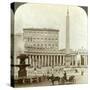 The Vatican Palace from St Peter's Square, Rome, Italy-Underwood & Underwood-Stretched Canvas