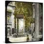 The Vatican, Rome (Italy), Saint Peter's Basilica, the Baldaquin, Circa 1895-Leon, Levy et Fils-Stretched Canvas