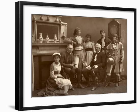 The Vaudeville Company in 'The Road to Ruin, at the Vaudeville Theatre, London, 1886-Barraud-Framed Photographic Print