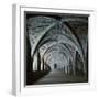The Vaults in the Cellarium of Fountains Abbey, 12th Century-CM Dixon-Framed Photographic Print