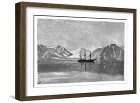 The 'Vega' at Anchor in Konyam Bay, Siberia, Russia, 1895-Armand Kohl-Framed Giclee Print