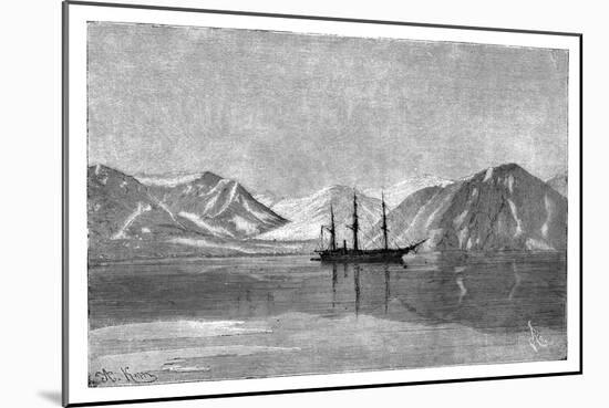 The 'Vega' at Anchor in Konyam Bay, Siberia, Russia, 1895-Armand Kohl-Mounted Giclee Print