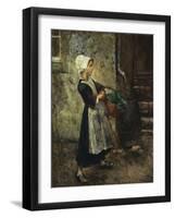 The Vegetable Girl, 1881-Julius Gari Melchers-Framed Giclee Print