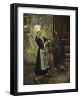 The Vegetable Girl, 1881-Julius Gari Melchers-Framed Giclee Print