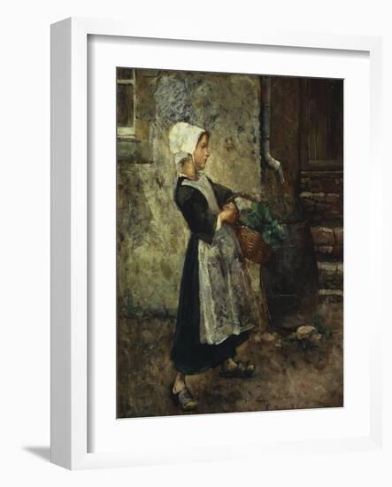 The Vegetable Girl, 1881-Julius Gari Melchers-Framed Giclee Print
