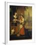 The Vegetable Seller, Late 1650s-Nicolaes Maes-Framed Giclee Print