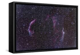 The Veil Nebula-Stocktrek Images-Framed Stretched Canvas