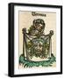 The Veil of Veronica, Published in the Nuremberg Chronicle, 1493-null-Framed Giclee Print