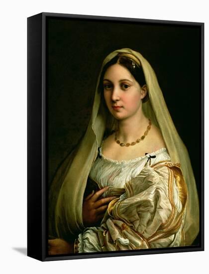 The Veiled Woman, or La Donna Velata, c.1516-Raphael-Framed Stretched Canvas