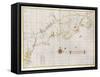 The Velasco Map, Facsimile, 1610-null-Framed Stretched Canvas