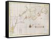 The Velasco Map, Facsimile, 1610-null-Framed Stretched Canvas