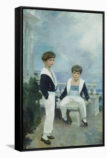 The Velie Boys-Cecilia Beaux-Framed Stretched Canvas