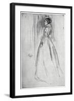 The Velvet Dress, 1873-James Abbott McNeill Whistler-Framed Giclee Print