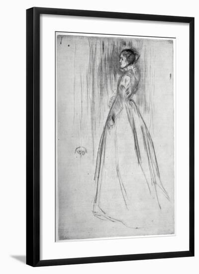 The Velvet Dress, 1873-James Abbott McNeill Whistler-Framed Giclee Print