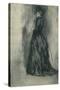 'The Velvet Dress (Frances Leyland)', c1873, (1904)-James Abbott McNeill Whistler-Stretched Canvas