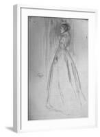 'The Velvet Dress (Mrs. Leyland)', 1873-James Abbott McNeill Whistler-Framed Giclee Print