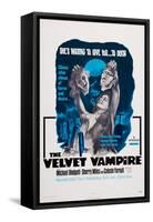 The Velvet Vampire-null-Framed Stretched Canvas