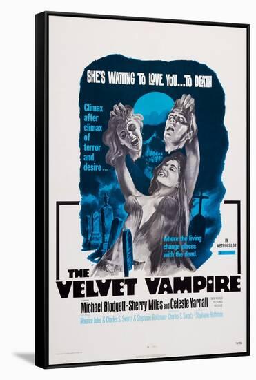 The Velvet Vampire-null-Framed Stretched Canvas