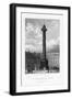The Vendome Column, Place Vendome, Paris, 1829-J Lewis-Framed Giclee Print