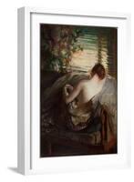 The Venetian Blind (Oil on Canvas)-Edmund Charles Tarbell-Framed Giclee Print