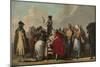 The Venetian Charlatan, Ca 1764-1765-Giandomenico Tiepolo-Mounted Giclee Print