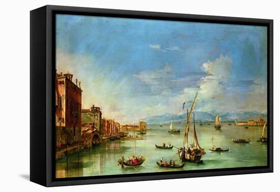 The Venetian Lagoon-Giovanni Antonio Guardi-Framed Stretched Canvas