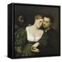 The Venetian Lovers-Paris Bordone-Framed Stretched Canvas