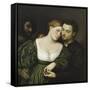 The Venetian Lovers-Paris Bordone-Framed Stretched Canvas