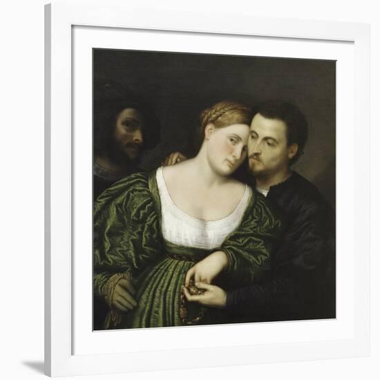 The Venetian Lovers-Paris Bordone-Framed Giclee Print