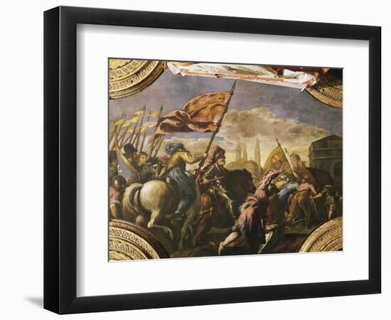 The Venetians Conquer Padua, 1509-Jacopo Negretti-Framed Giclee Print