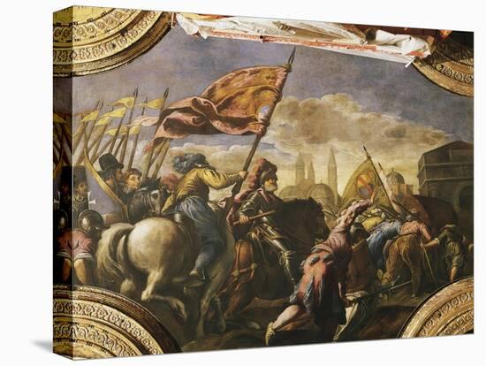 The Venetians Conquer Padua, 1509-Jacopo Negretti-Stretched Canvas