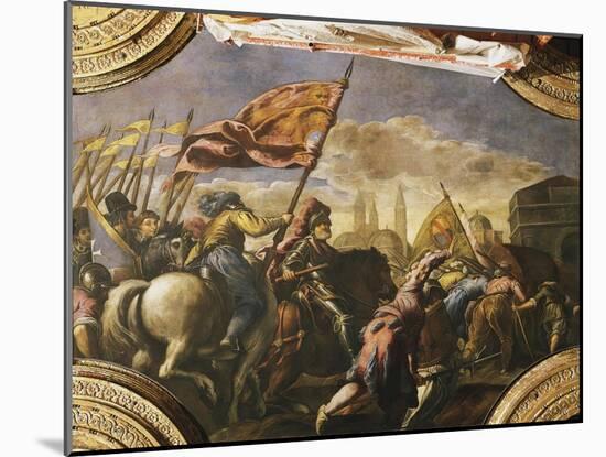 The Venetians Conquer Padua, 1509-Jacopo Negretti-Mounted Giclee Print