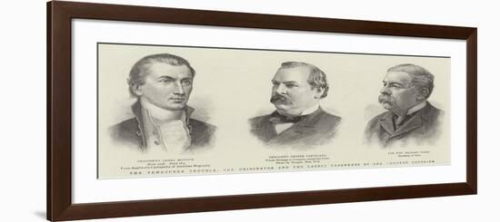 The Venezuela Trouble, the Originator and the Latest Exponents of the Monroe Doctrine-null-Framed Giclee Print