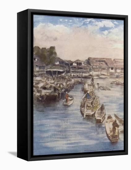 The Venice of Japan-Mortimer Ludington Menpes-Framed Stretched Canvas