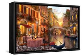 The Venitian Sunset-Dominic Davison-Framed Stretched Canvas