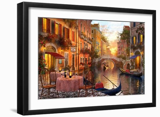 The Venitian Sunset-Dominic Davison-Framed Art Print