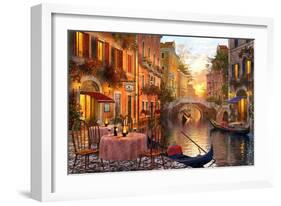 The Venitian Sunset-Dominic Davison-Framed Art Print