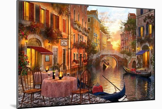 The Venitian Sunset-Dominic Davison-Mounted Art Print