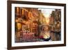 The Venitian Sunset-Dominic Davison-Framed Premium Giclee Print