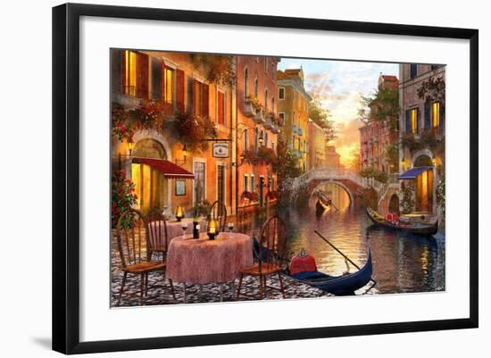 The Venitian Sunset-Dominic Davison-Framed Art Print