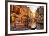 The Venitian Sunset-Dominic Davison-Framed Art Print