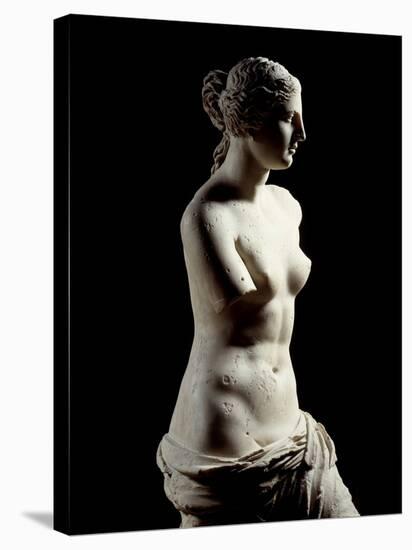 The Venus De Milo - Detail of a Marble Sculpture of Aphrodite-null-Stretched Canvas