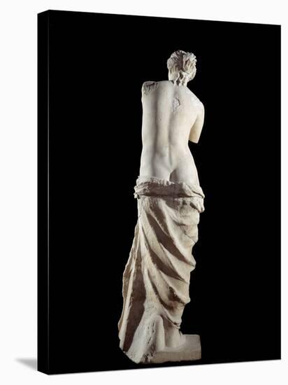 The Venus De Milo - Detail of a Marble Sculpture of Aphrodite-null-Stretched Canvas