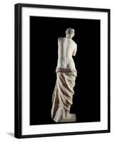 The Venus De Milo - Detail of a Marble Sculpture of Aphrodite-null-Framed Photographic Print