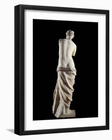 The Venus De Milo - Detail of a Marble Sculpture of Aphrodite-null-Framed Photographic Print